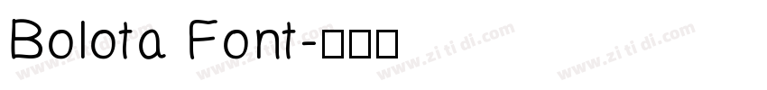 Bolota Font字体转换